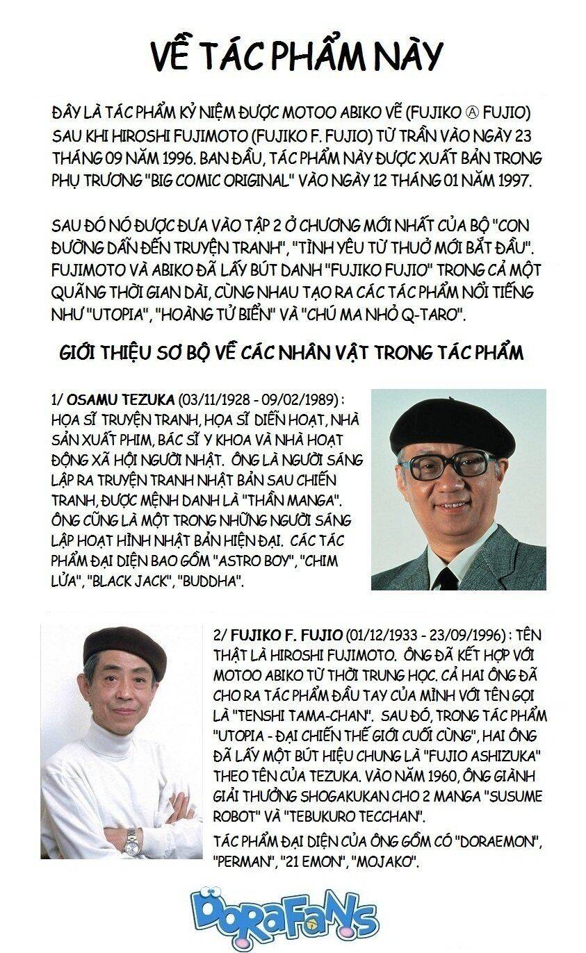 Tự Truyện Của Fujiko Fujio - Chapter 1
