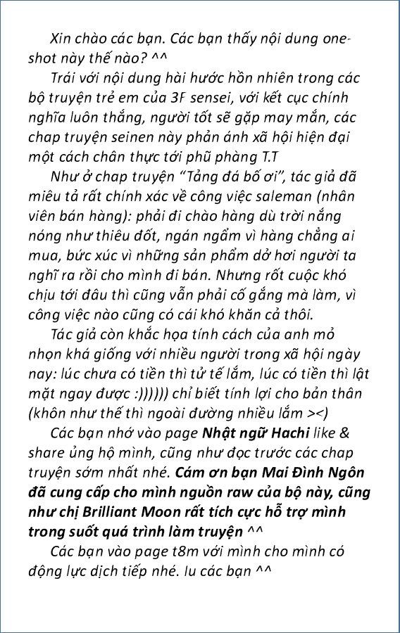 Tuyển Tập Truyện Ngắn Của Tác Giả Doraemon - Chapter 1