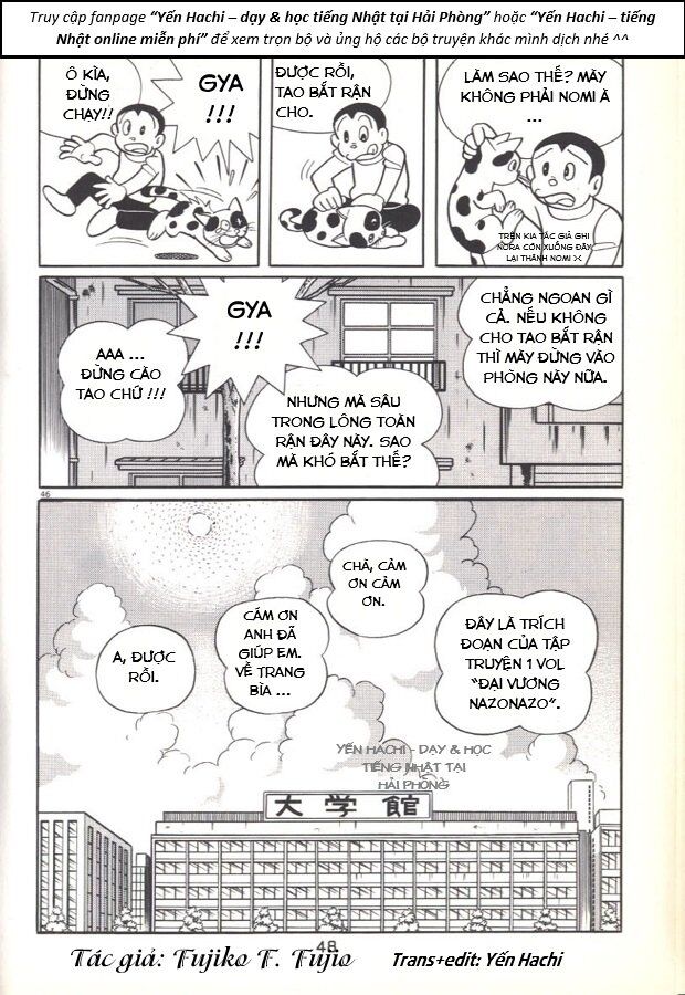Tuyển Tập Truyện Ngắn Của Tác Giả Doraemon - Chapter 21
