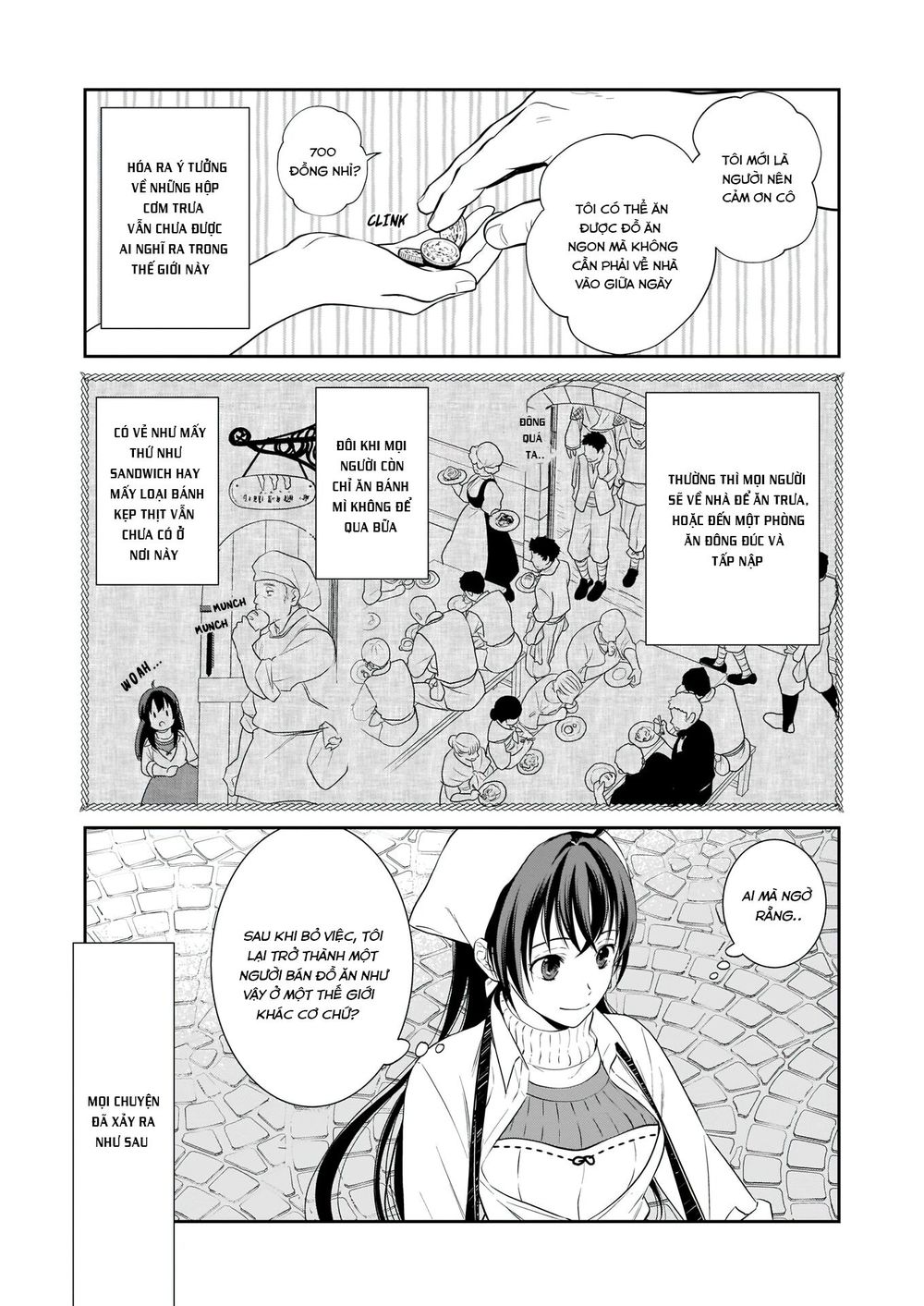 Tôi Trở Thành Thánh Nữ Bán Đồ Ăn Dạo Ở Thế Giới Khác - Chapter 1