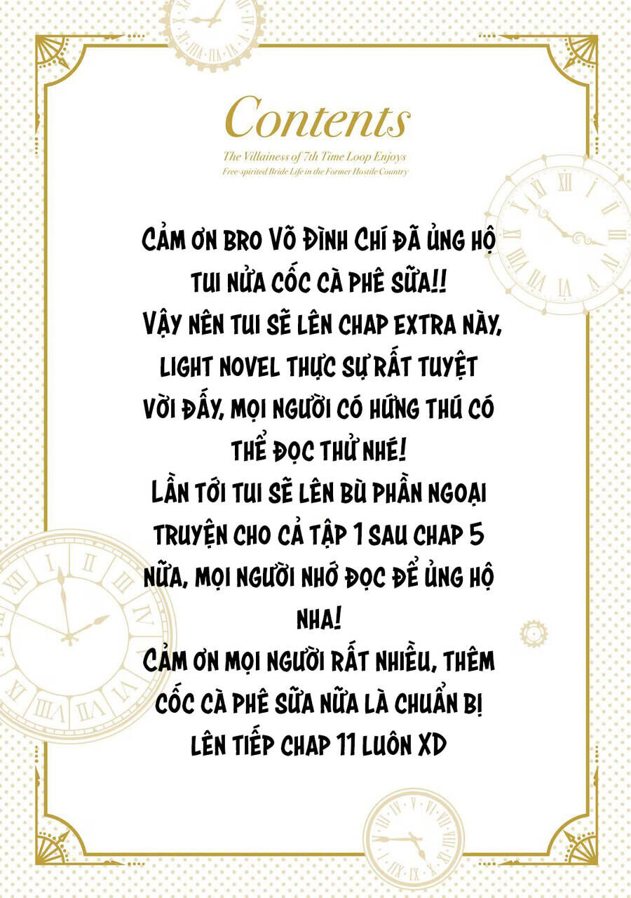 Nữ Phụ Phản Diện Ở Kiếp Thứ 7 Muốn Tận Hưởng Cuộc Sống Hôn Nhân Ở Địch Quốc - Chapter 10.5