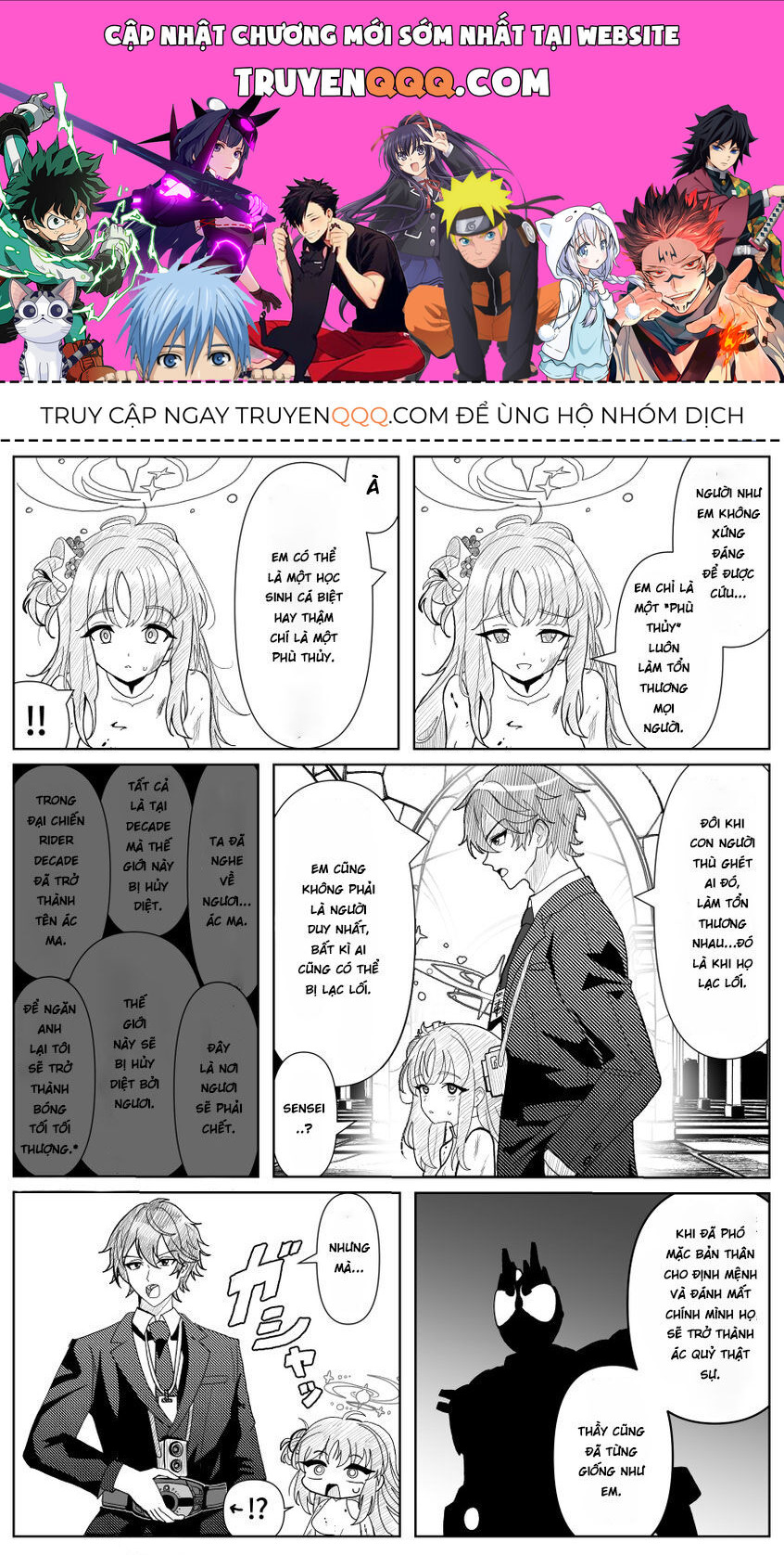Blue Archive X Kamen Rider Decade - Câu Chuyện Về Thầy Giáo Schale Kadoya Tsukasa - Chapter 1