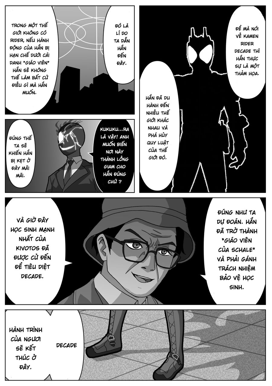 Blue Archive X Kamen Rider Decade - Câu Chuyện Về Thầy Giáo Schale Kadoya Tsukasa - Chapter 4