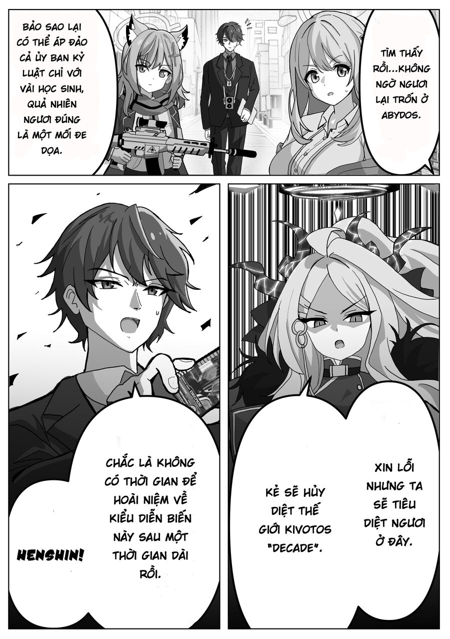 Blue Archive X Kamen Rider Decade - Câu Chuyện Về Thầy Giáo Schale Kadoya Tsukasa - Chapter 4