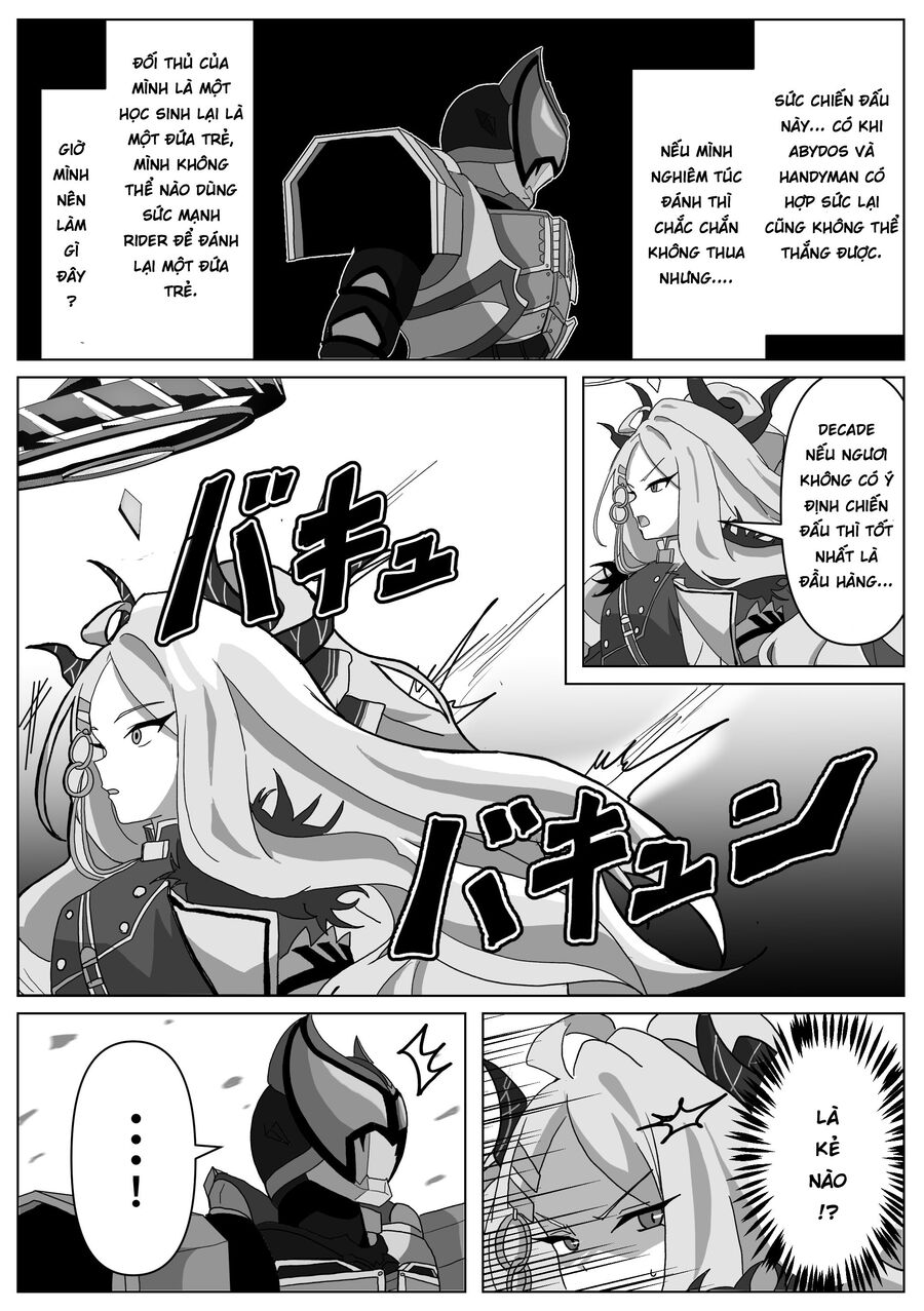Blue Archive X Kamen Rider Decade - Câu Chuyện Về Thầy Giáo Schale Kadoya Tsukasa - Chapter 4