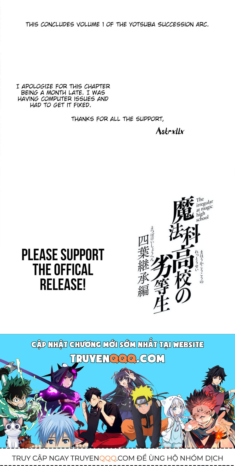 Kẻ Dị Biệt Tại Trường Trung Học Phép Thuật: Người Kế Vị Yotsuba - Chapter 7