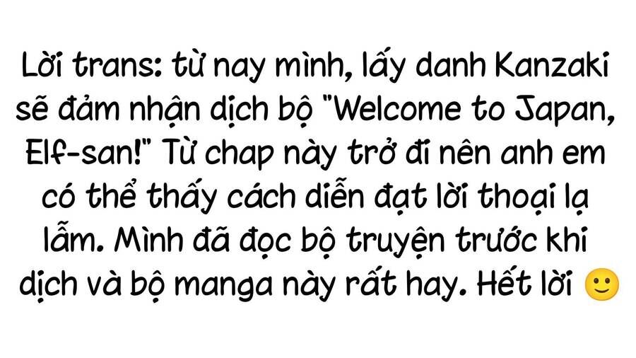 Chào Mừng Đến Với Nhật Bản, Elf San! - Chapter 29
